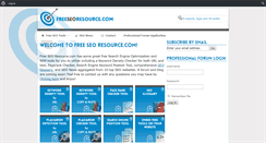 Desktop Screenshot of freeseoresource.com