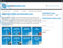 Tablet Screenshot of freeseoresource.com